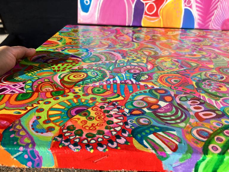 Original Abstract Expressionism Abstract Painting by Veera Zukova