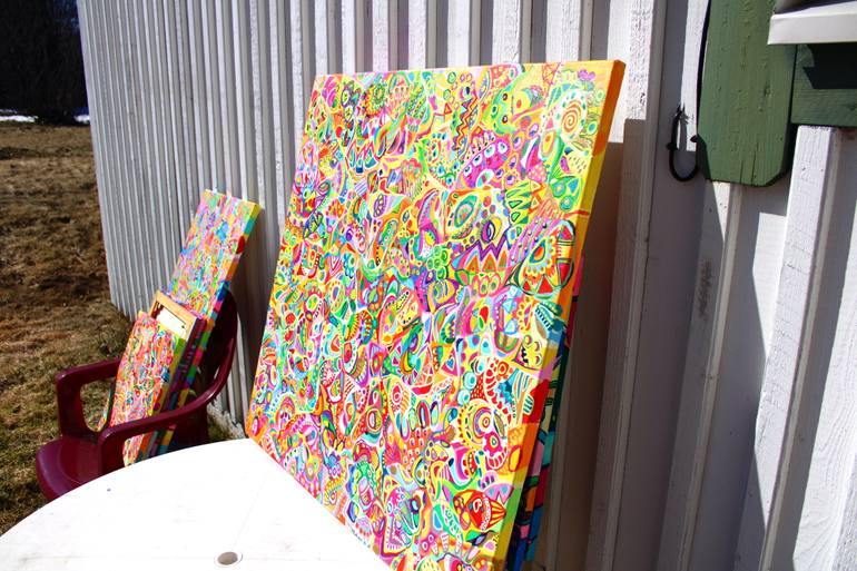 Original Abstract Expressionism Abstract Painting by Veera Zukova