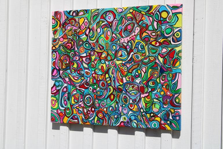 Original Abstract Expressionism Abstract Painting by Veera Zukova