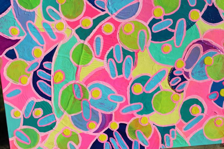 Original Folk Abstract Painting by Veera Zukova