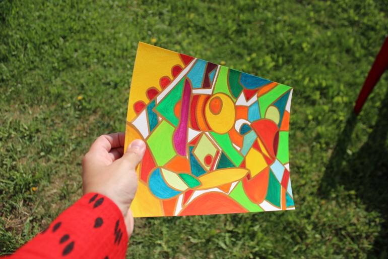 Original Modernism Abstract Painting by Veera Zukova