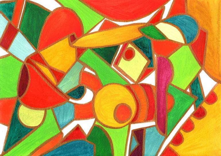 Original Modernism Abstract Painting by Veera Zukova