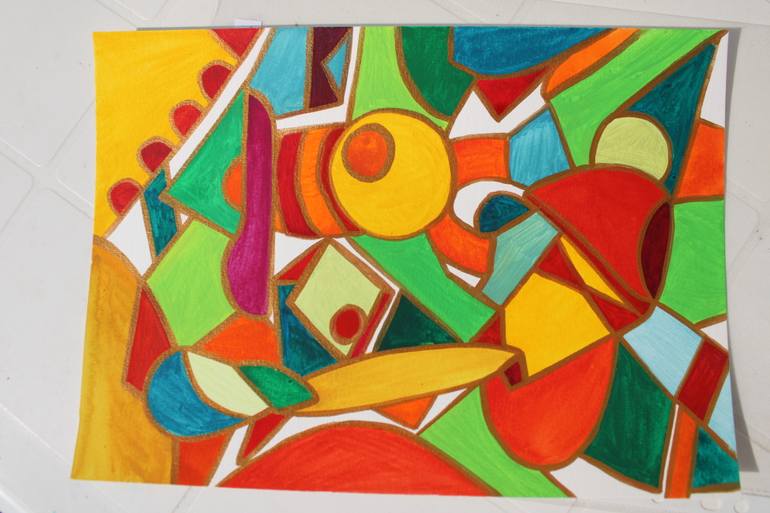 Original Modernism Abstract Painting by Veera Zukova