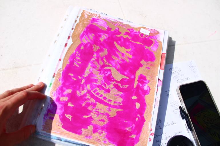 Original Abstract Floral Painting by Veera Zukova