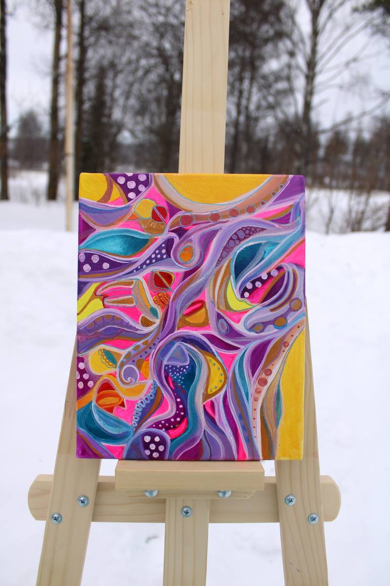 Original Abstract Expressionism Abstract Painting by Veera Zukova