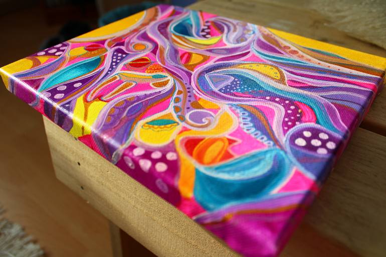 Original Abstract Expressionism Abstract Painting by Veera Zukova