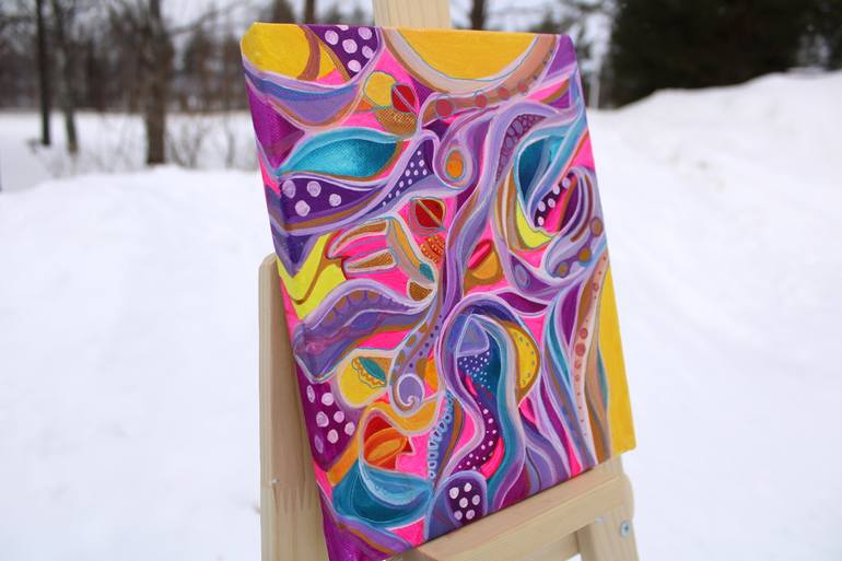 Original Abstract Expressionism Abstract Painting by Veera Zukova