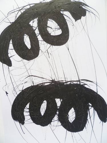 Original Abstract Expressionism Abstract Drawings by Paul Hartley