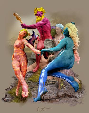 Print of Figurative Popular culture Digital by Bruce Mc Gowan