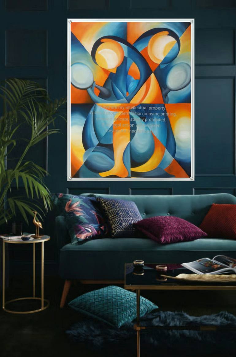 Original Abstract Expressionism Abstract Painting by Ceylonart Meditation Unique Designs By High Frequency Vibrarion