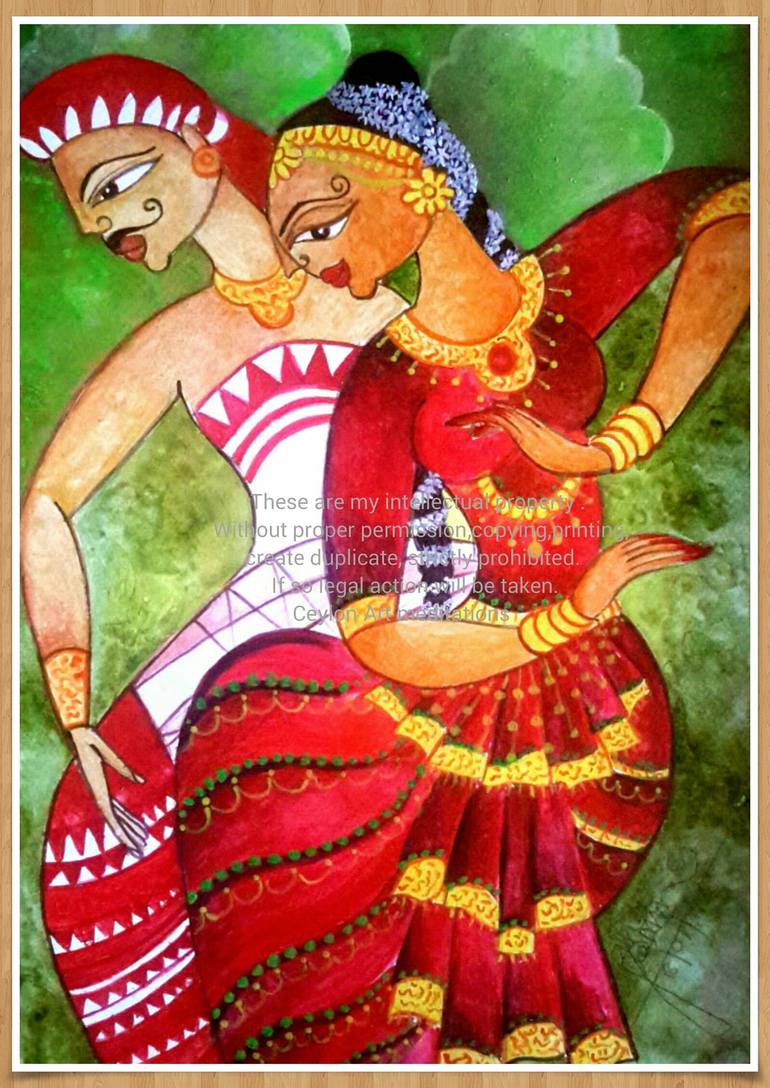 Bharatha Dancer and Drammer Painting by unique concepts by Self-taught ...