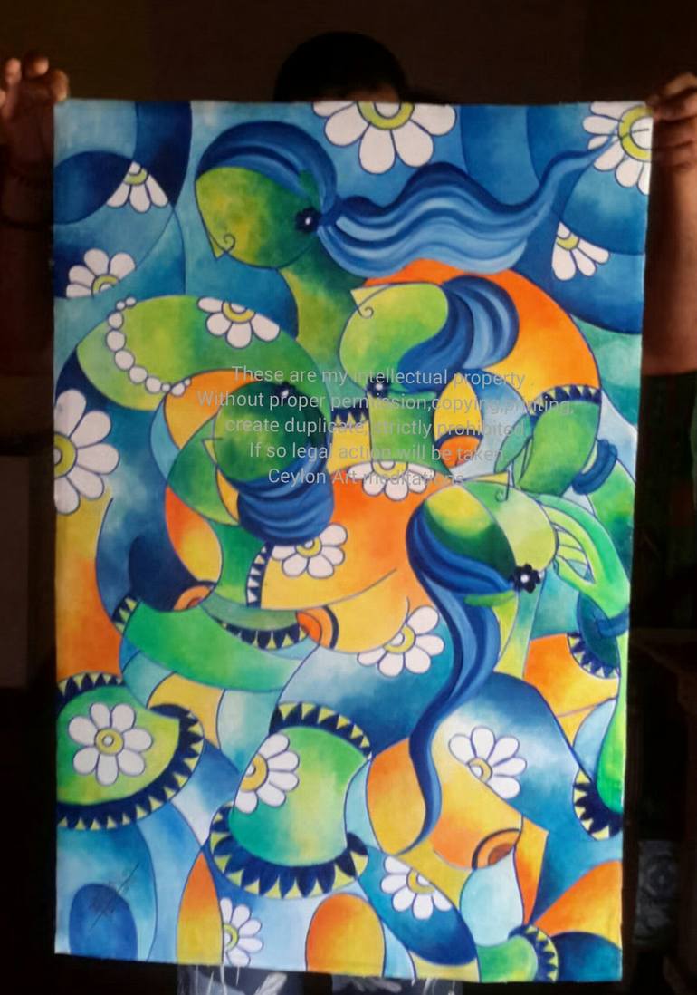 Original Abstract Painting by unique  concepts by Self-taught Artist