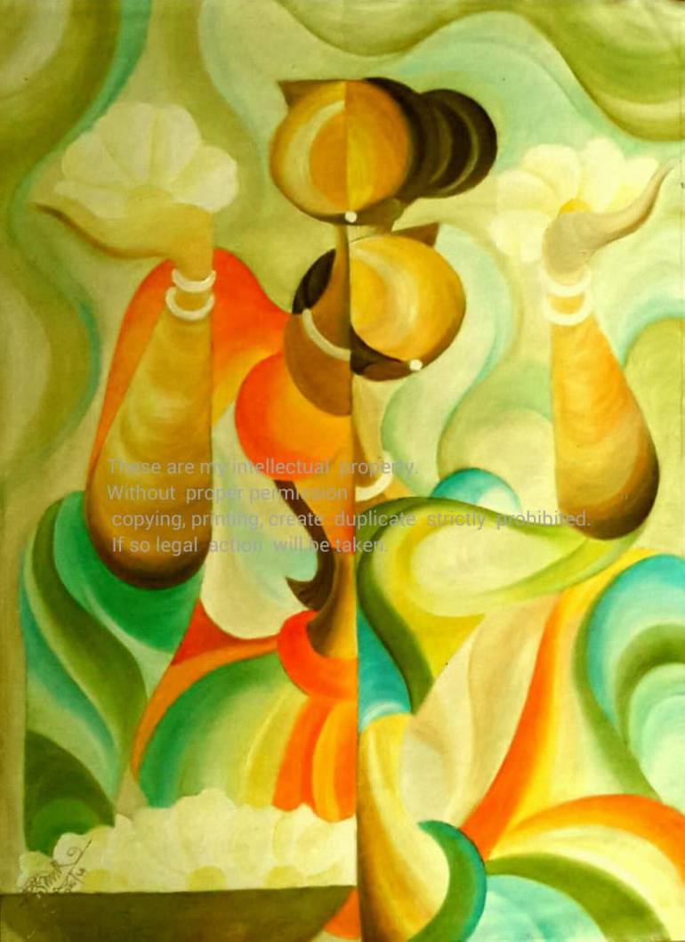 Original Abstract Painting by Ceylonart Meditation Unique Designs By High Frequency Vibrarion