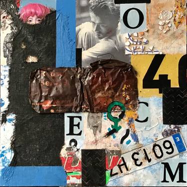 Original Abstract Collage by Ramon Torres