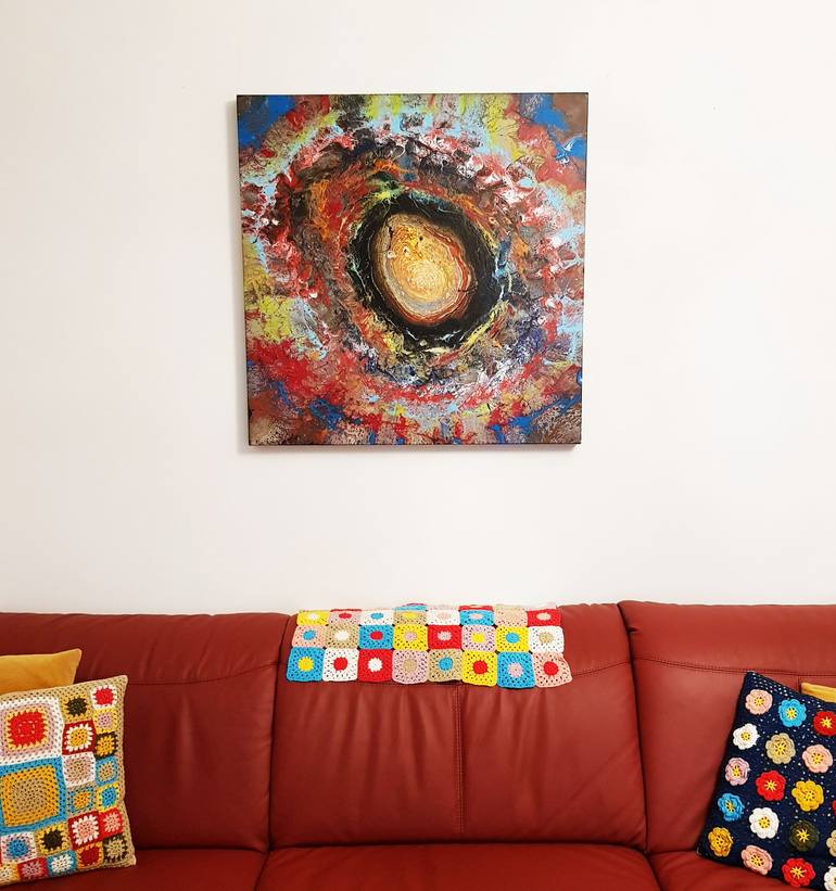 Original Abstract Painting by Maryam Rokhfirooz