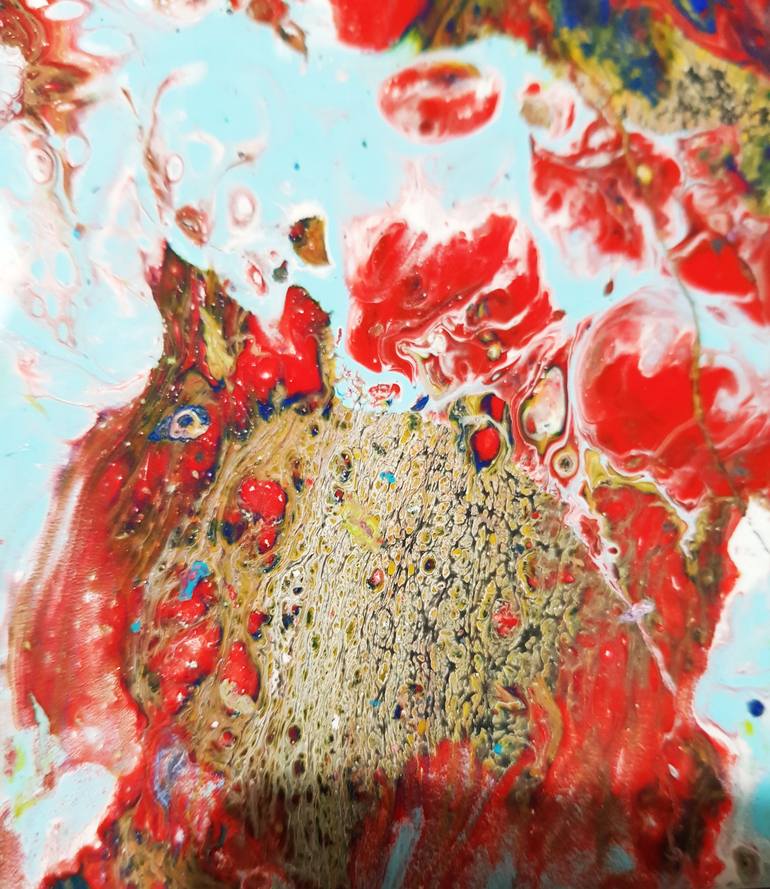 Original Abstract Painting by Maryam Rokhfirooz