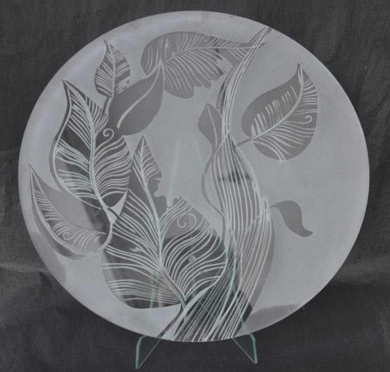 Decorative plate " Foliage" - Print