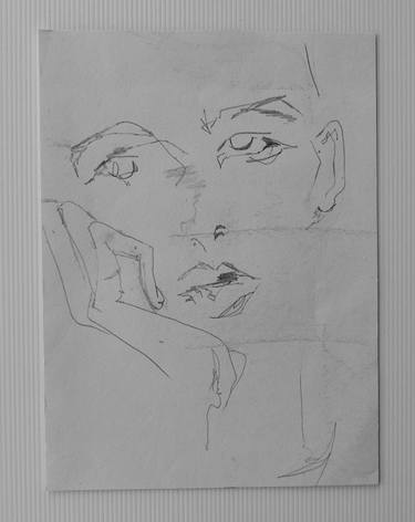 Original Abstract Women Drawings by Catherine Lewis