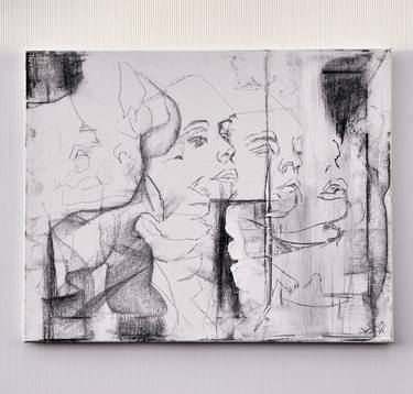 Original Abstract Women Drawings by Catherine Lewis