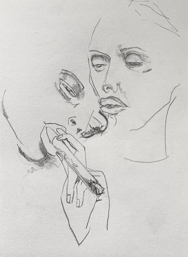 Two women (cigar) thumb