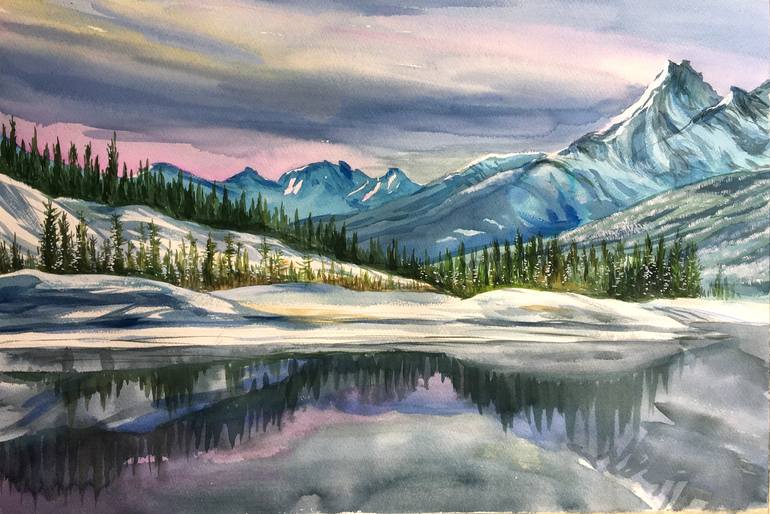 The Rocky Mountains Painting - Popular Century