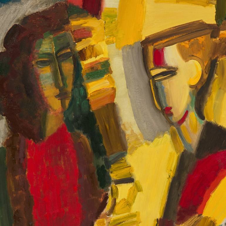 Original Abstract People Painting by Ivan Klimenko