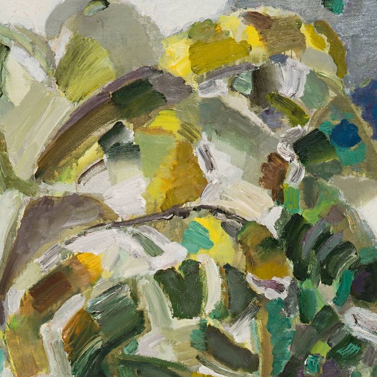 Original Abstract Floral Painting by Ivan Klimenko