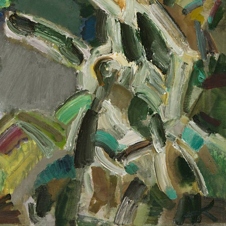 Original Abstract Floral Painting by Ivan Klimenko