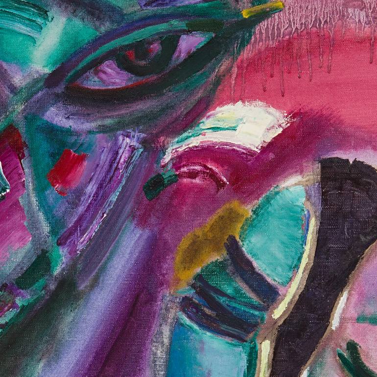 Original Cubism Abstract Painting by Ivan Klimenko