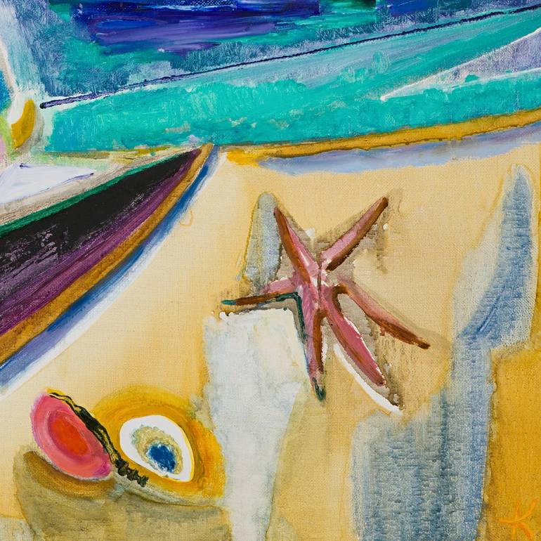 Original Abstract Seascape Painting by Ivan Klimenko