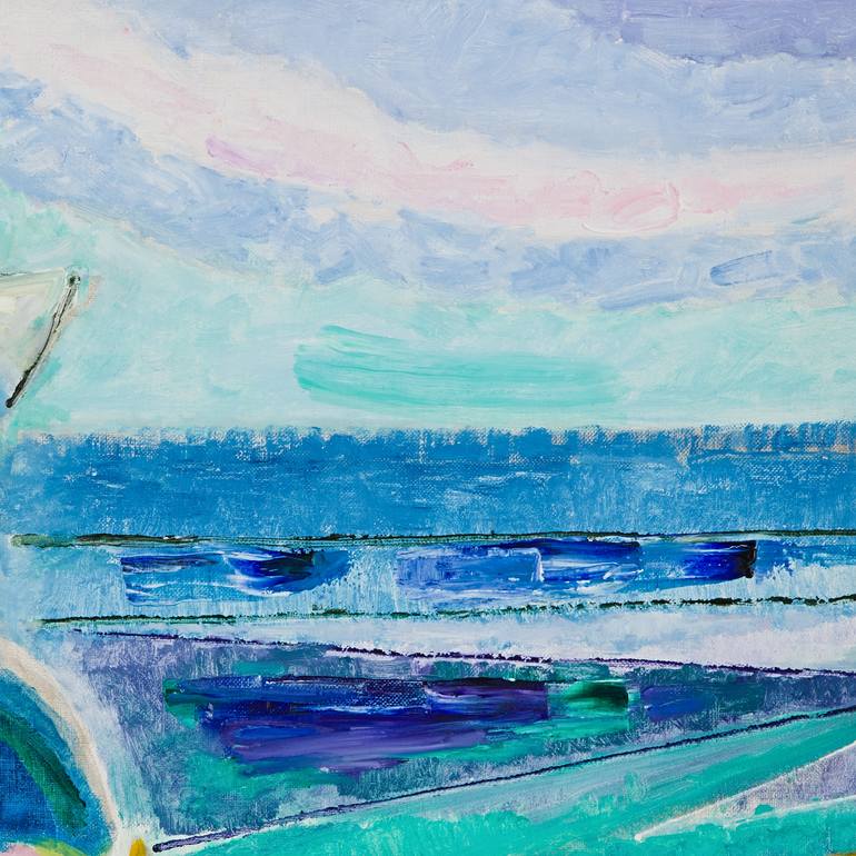 Original Abstract Seascape Painting by Ivan Klimenko