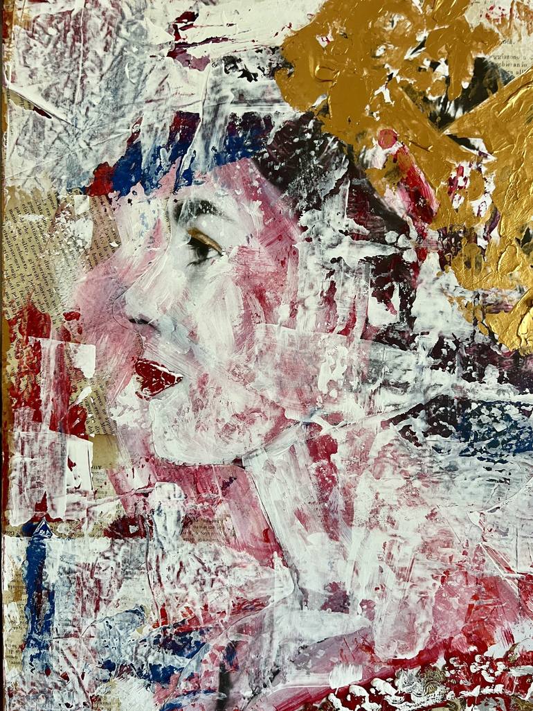 Original Abstract Pop Culture/Celebrity Mixed Media by Annabella Talignani