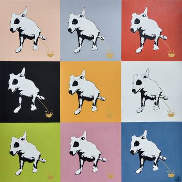 Original Pop Art Dogs Paintings by ANNABELLA TALIGNANI