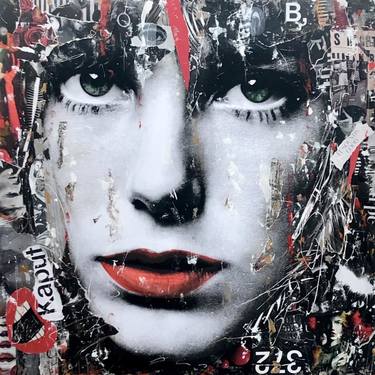 Original Street Art Celebrity Collage by ANNABELLA TALIGNANI