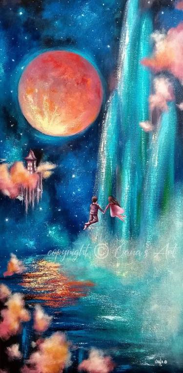 Original Abstract Fantasy Paintings by Oana Neacsu