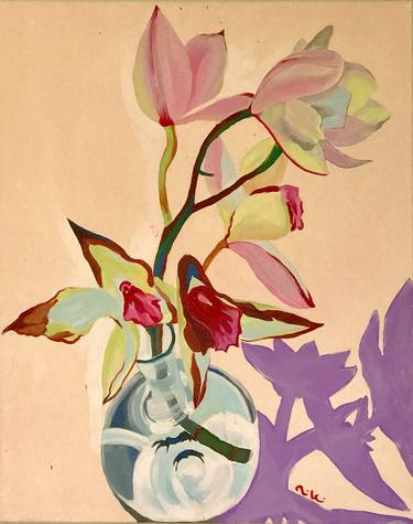 Original Floral Paintings by Osamu Riki Moriya
