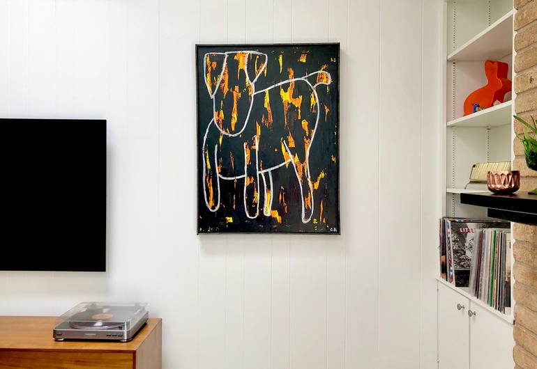 Original Abstract Animal Painting by Chad Rea