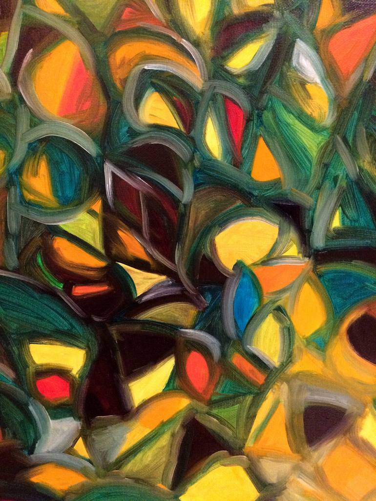 Original Abstract Expressionism Abstract Painting by I-Chun Chen