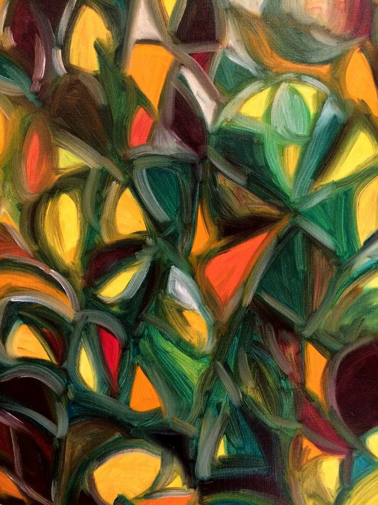 Original Abstract Expressionism Abstract Painting by I-Chun Chen