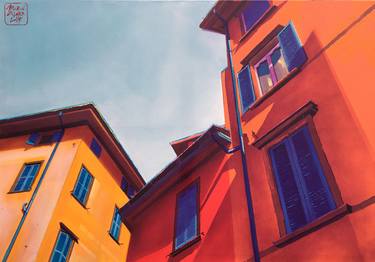 Print of Realism Architecture Paintings by Aleksandra MIRIC