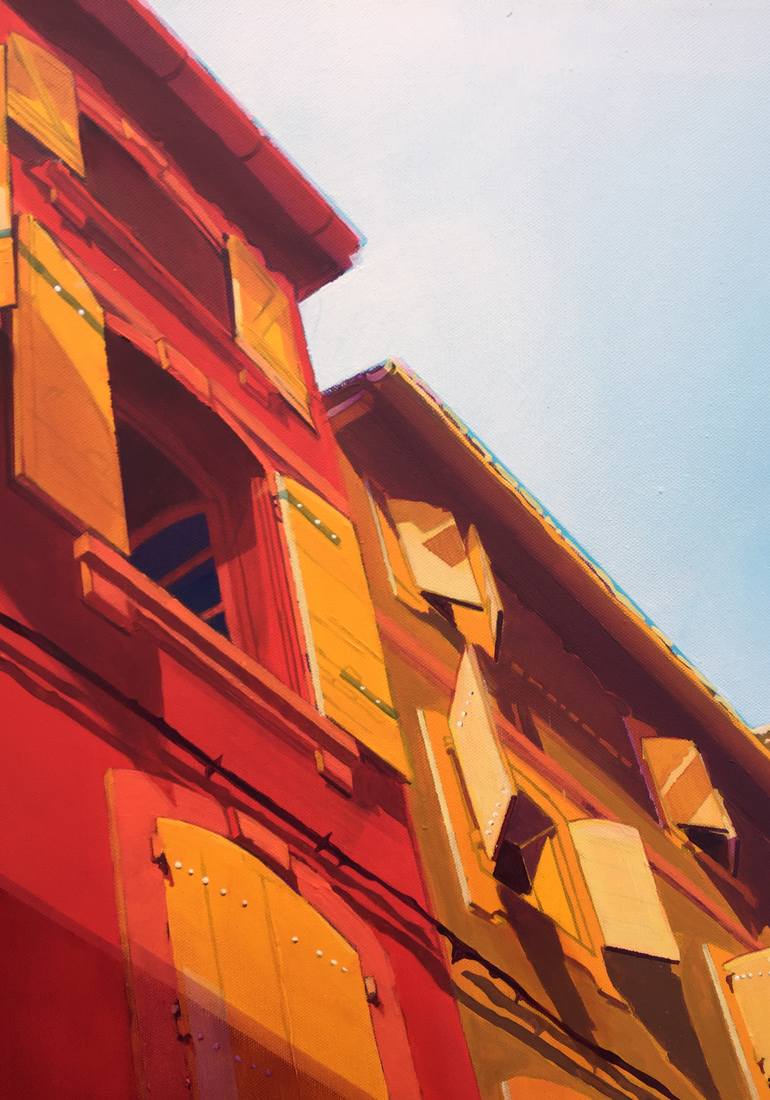 Original Expressionism Cities Painting by Aleksandra Miric