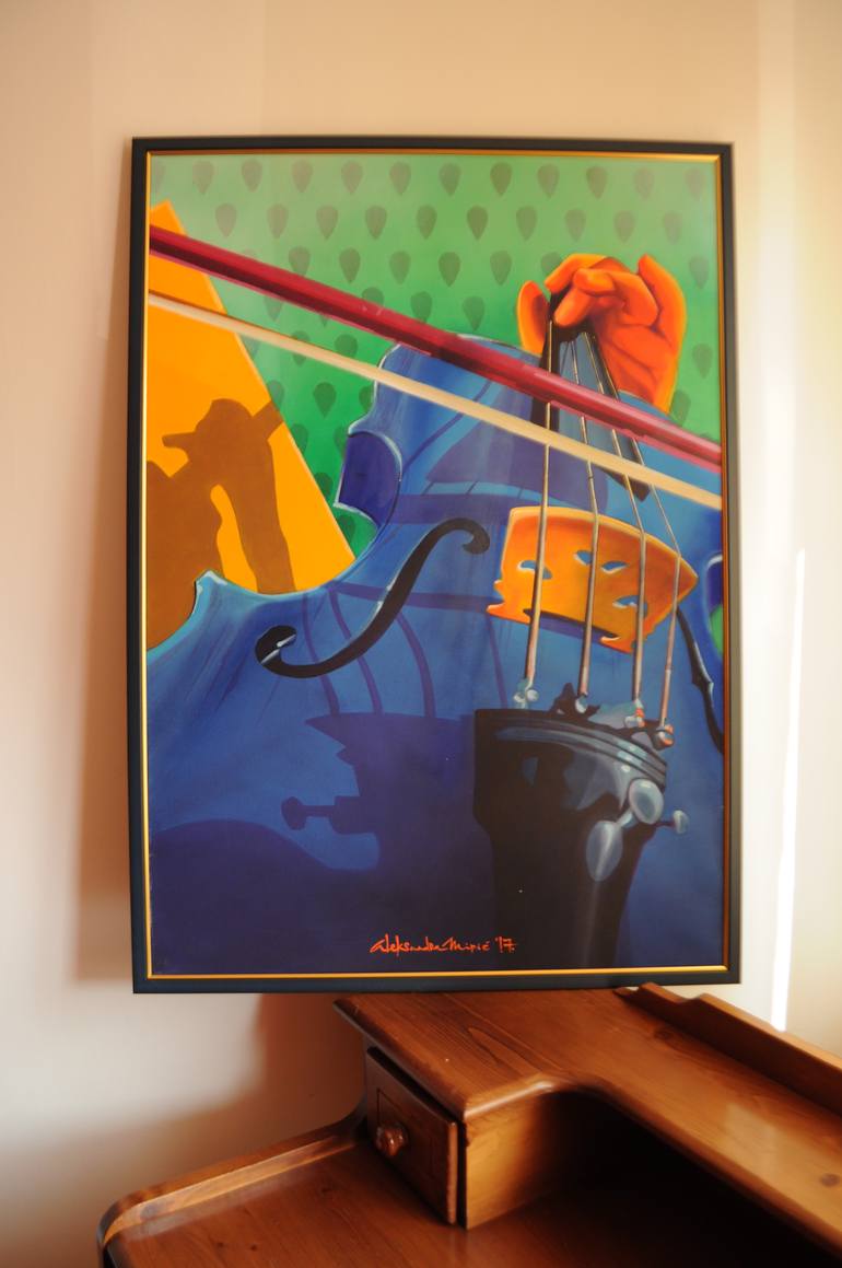 Original Expressionism People Painting by Aleksandra Miric