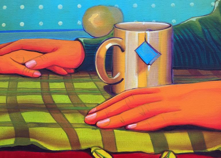 Original Expressionism Love Painting by Aleksandra Miric