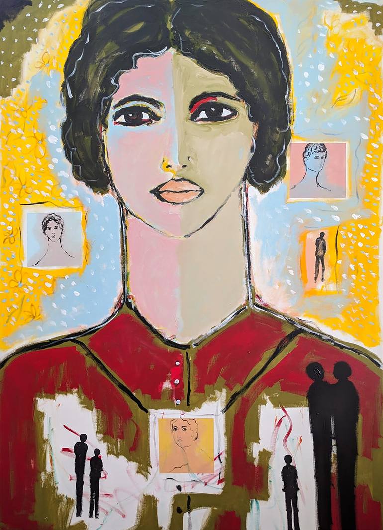 Matilde a la Greek Painting by Gustavo Duque | Saatchi Art