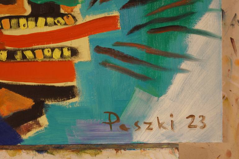 Original Pop Art People Painting by Pierre Paszkowski