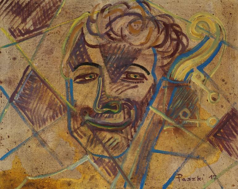Print of Cubism Men Paintings by Pierre Paszkowski