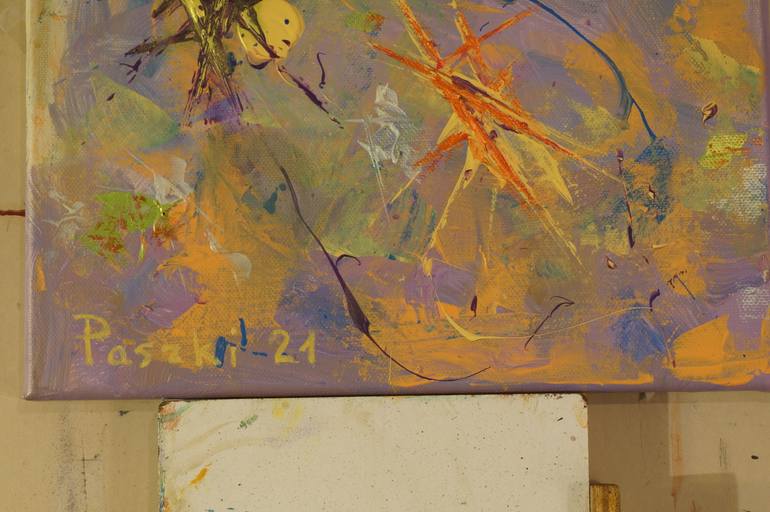 Original Abstract Painting by Pierre Paszkowski