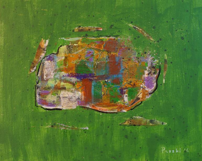Original Abstract Painting by Pierre Paszkowski