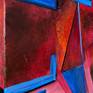 Abstract Red and Blue side detail