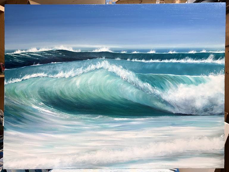 Original Modern Seascape Painting by Catherine Kennedy